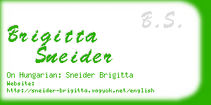 brigitta sneider business card